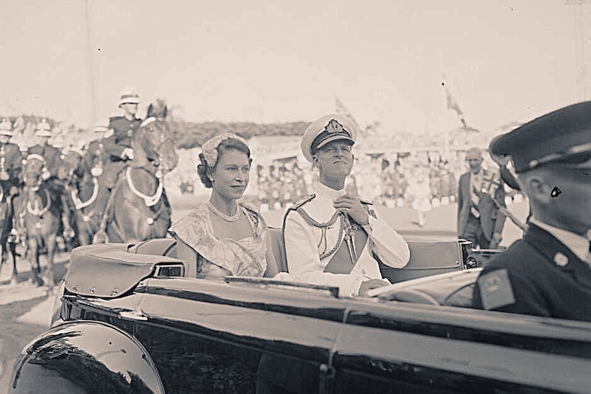 Queen Elizabeth II and Prince Philip arrive in Brisbane on March 9, 1954.