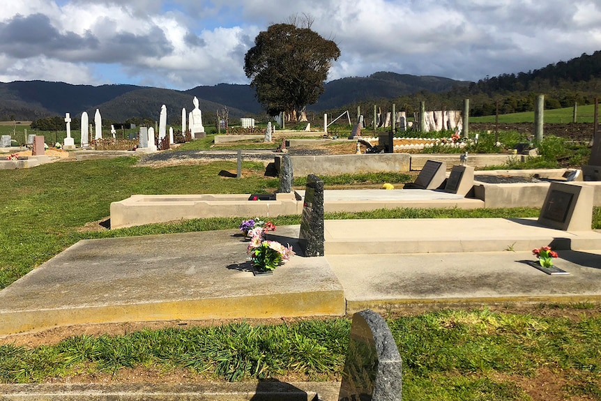 Graves at St Michaels and All Angels Church, Pyengana, Tasmania.