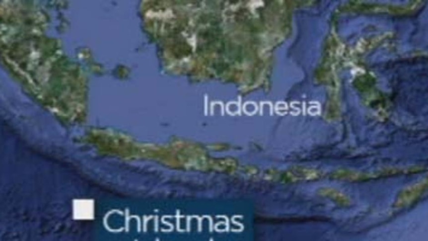A map shows the location of Christmas Island
