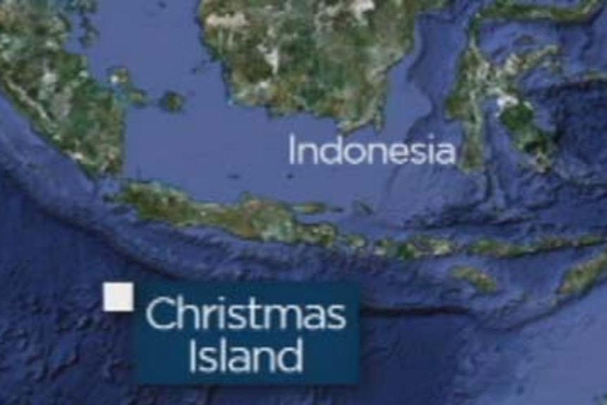 A map shows the location of Christmas Island