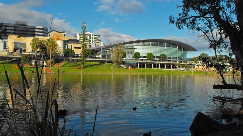 Adelaide, nestled on the River Torrens