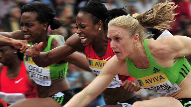 Under the roof ... Sally Pearson