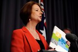 Julia Gillard speaks at the release of an education report by David Gonski