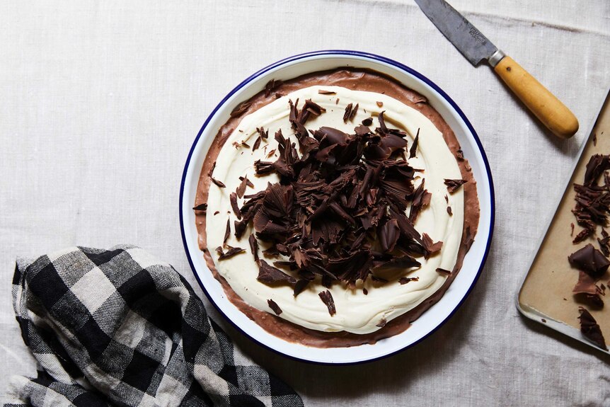 Chocolate cream pie recipe by Julia Busuttil Nishimura from above