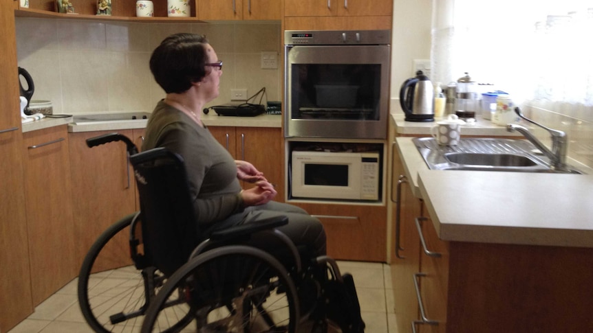 Lisette Brown loves being able to live independently in her modified home.