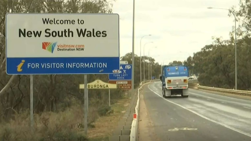 welcome to New South Wales border sign