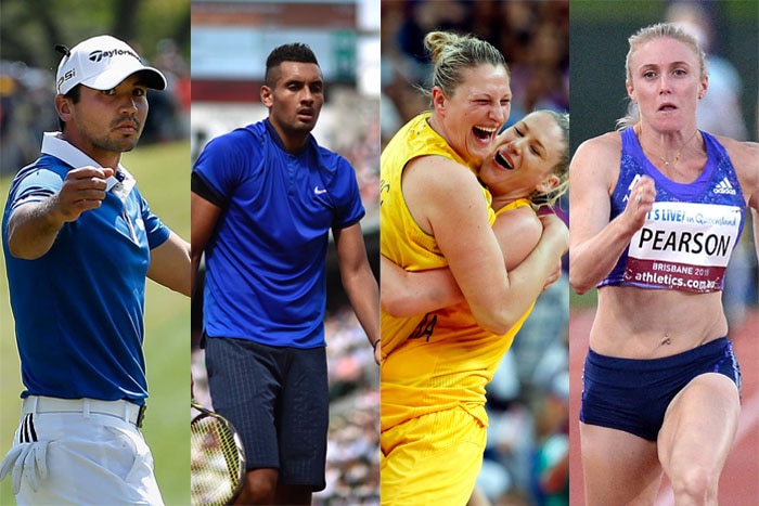 Jason Day, Nick Kyrgios, Suzy Batkovic, Lauren Jackson and Sally Pearson