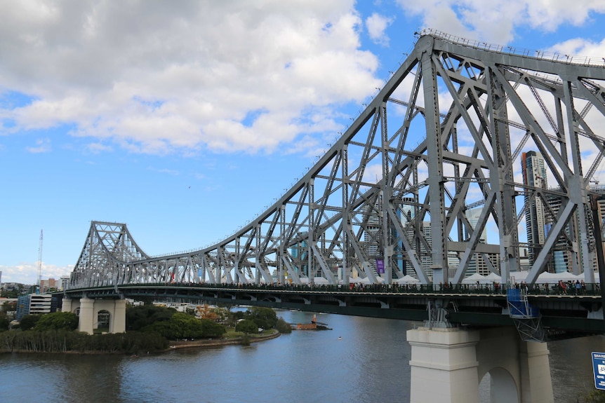 A look at the Story Bridge during its 75th birthday celebration