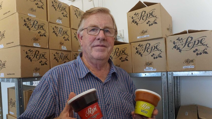 Owen Pope makes jam  in north Queensland