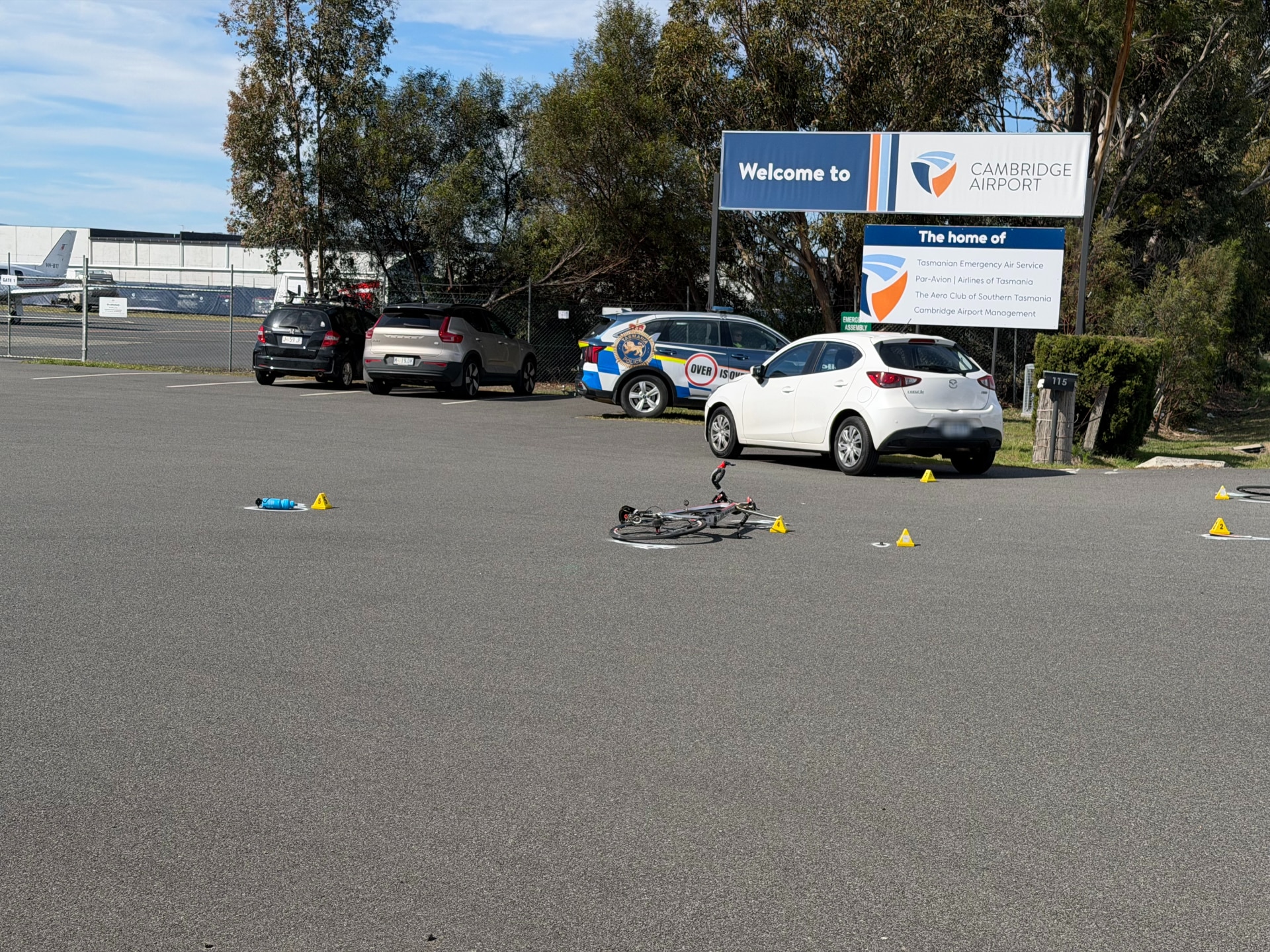 Cyclist seriously injured in crash near Hobart