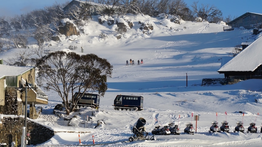 Perisher slopes covered in snow