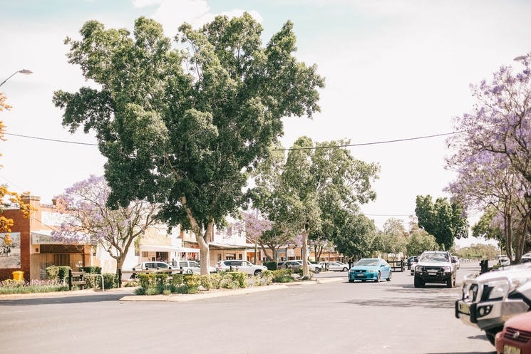 a main street in a town