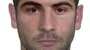 A facefit of man released by police investigating the murder of Evatt man Andrew Carville.
