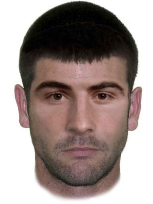 A facefit of man released by police investigating the murder of Evatt man Andrew Carville.