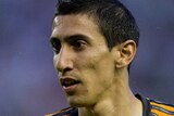 Real Madrid's Angel di Maria looks on during the La Liga match with Real Valladolid in May 2014.