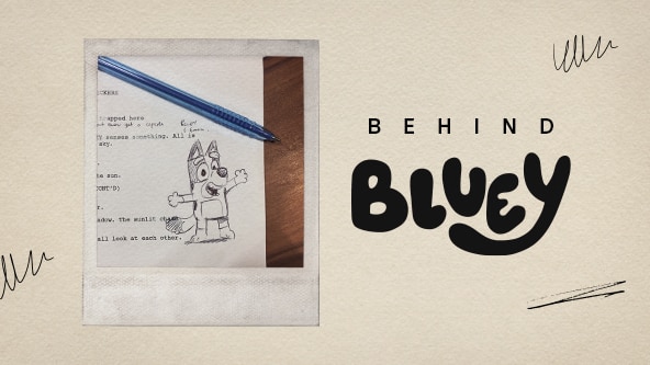 Artwork for the podcast called Behind Bluey.