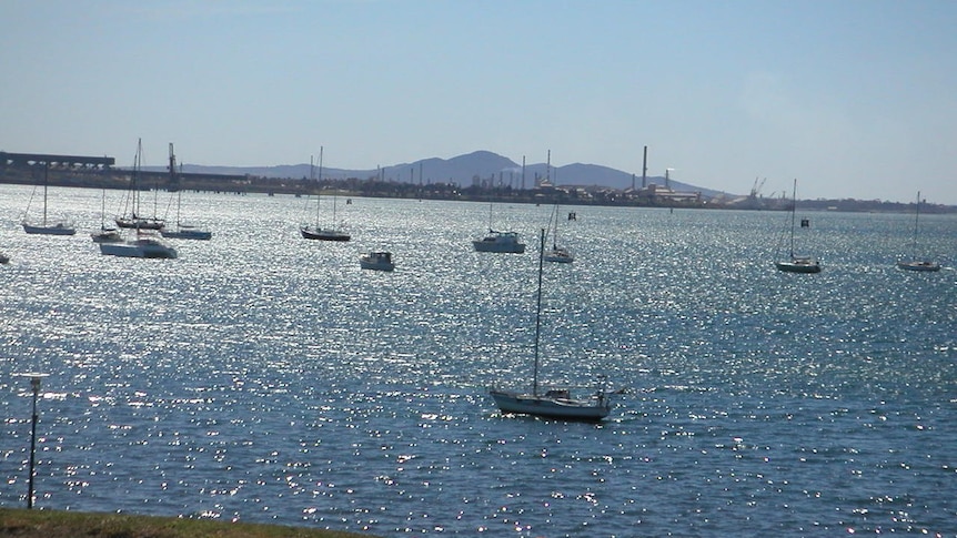 Boats sit in the water off Corio Bay, near Geelong, in 2007.