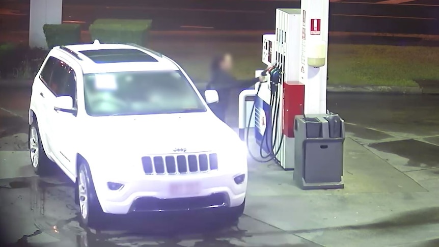 A female motorist river drives away from a petrol station without paying after filling up her vehicle in Queensland.