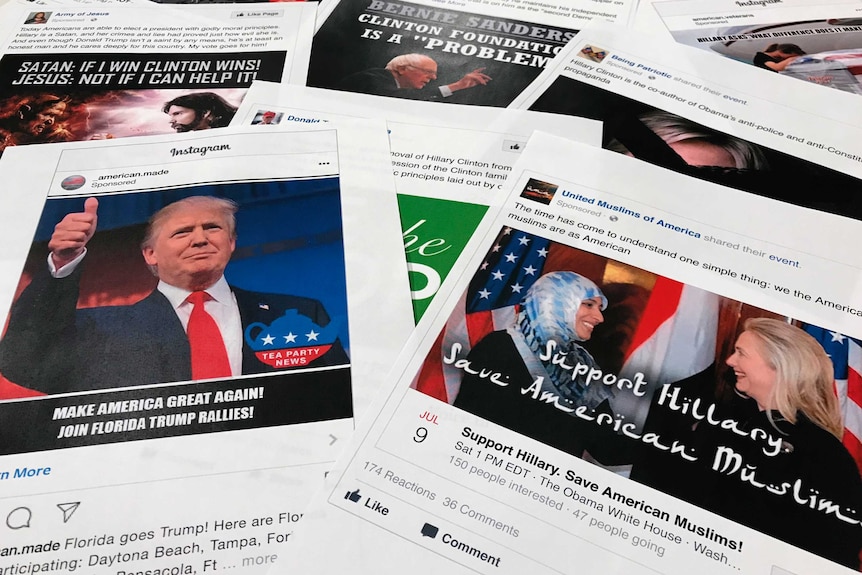 Some of the Facebook and Instagram ads linked to a Russian effort to disrupt elections