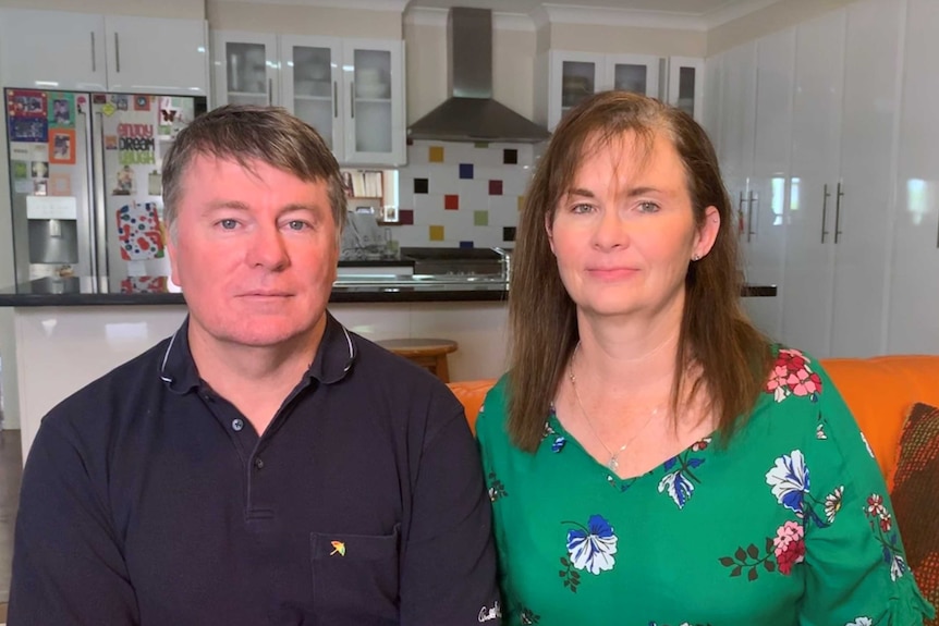 Matthew and Kim Creevey at their home in Brisbane.