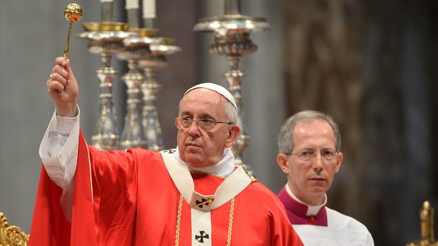 Pope Francis conducts mass wedding ceremony
