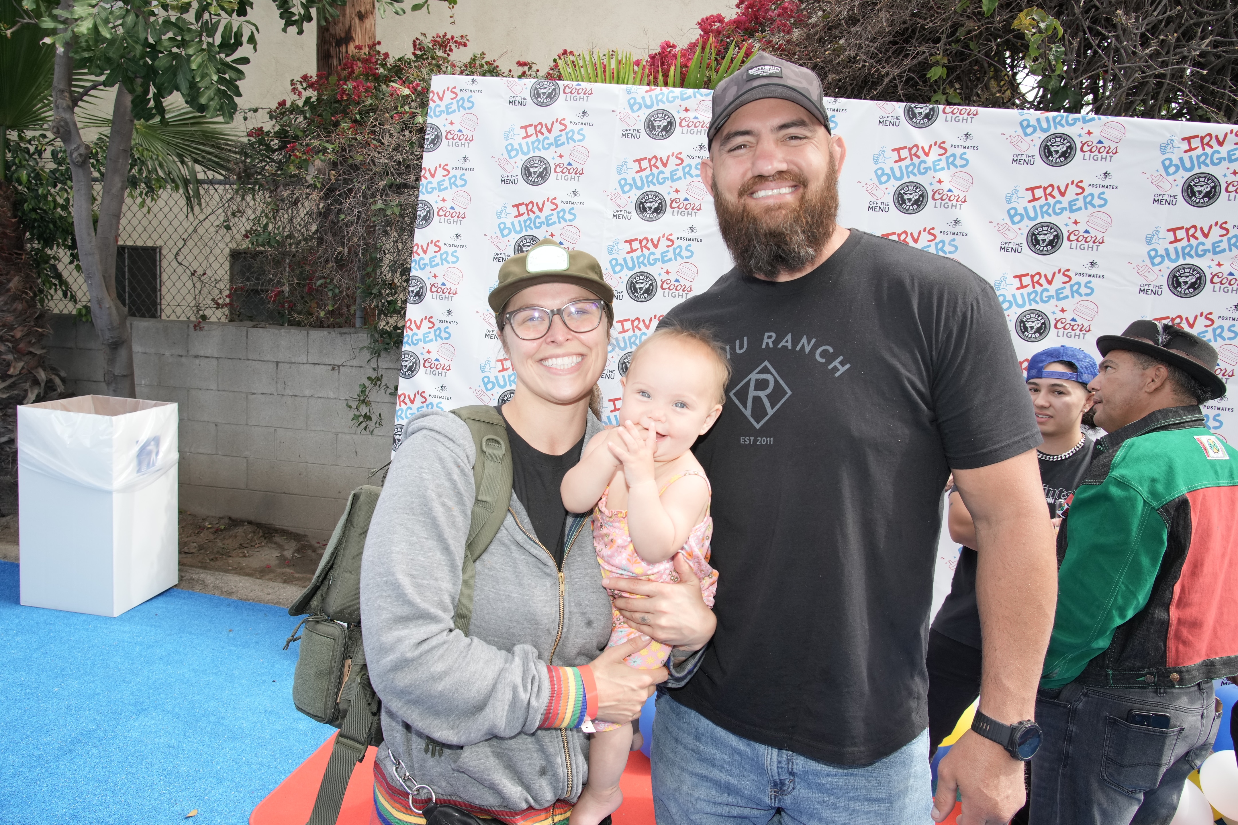 Ronda Rousey pictured with her family in 2022.