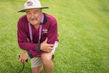 The Gabba's curator Kevin Mitchell has been watching over the grounds since 1990.