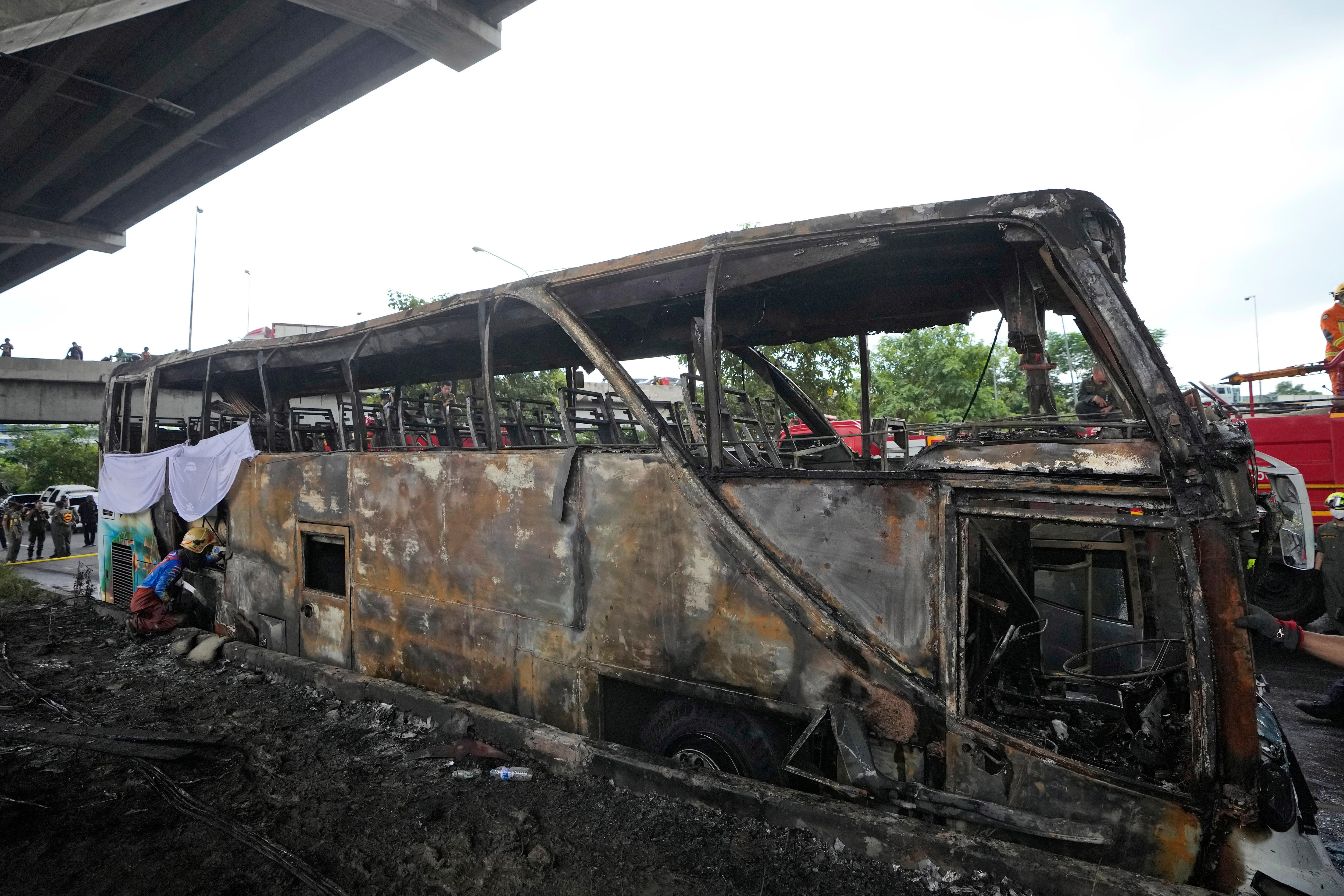 Thailand police charge bus driver after crash that killed at least 23 ...