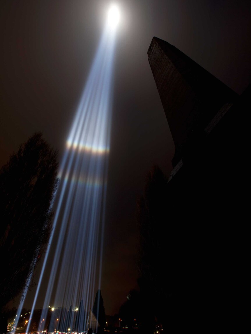 Ryoji Ikeda's light installation Spectra