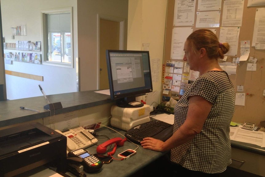 A health worker at Kingston Beach Health Centre