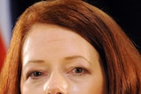 Prime Minister Julia Gillard speaks at a press conference