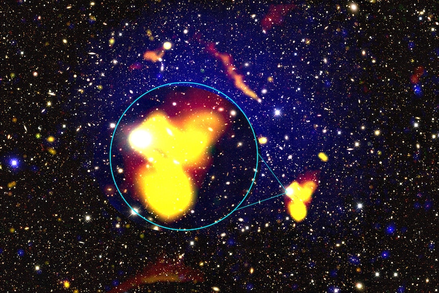 An active galaxy in Abell3266