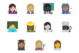 New gender diverse professional emojis