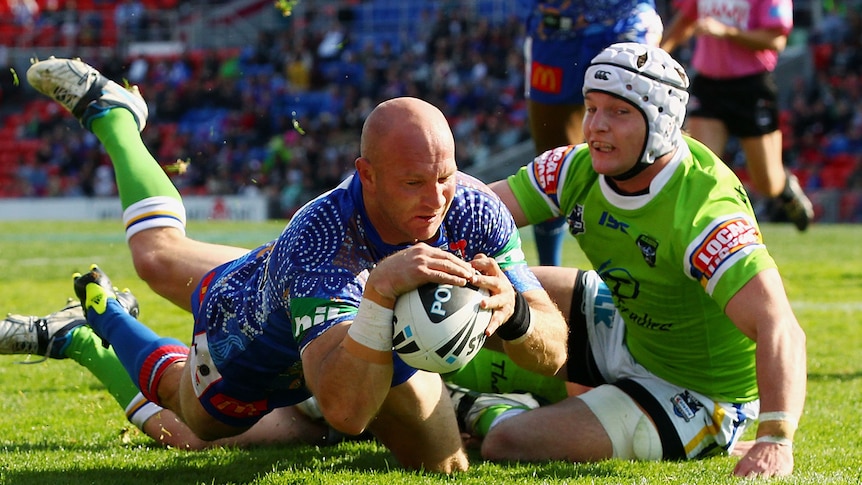 Adam MacDougall exploited the Canberra defence for two tries of his own and another for Akuila Uate.