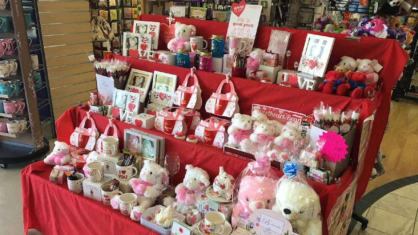 Valentine's Day cards, hearts and teddy bears