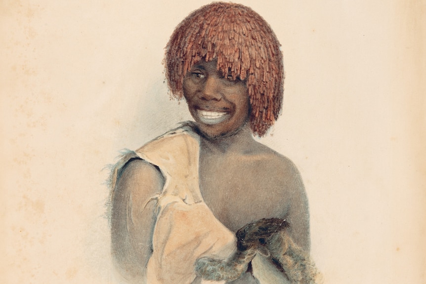 Tunnerminnerwait portrait by colonial artist, Thomas Bock