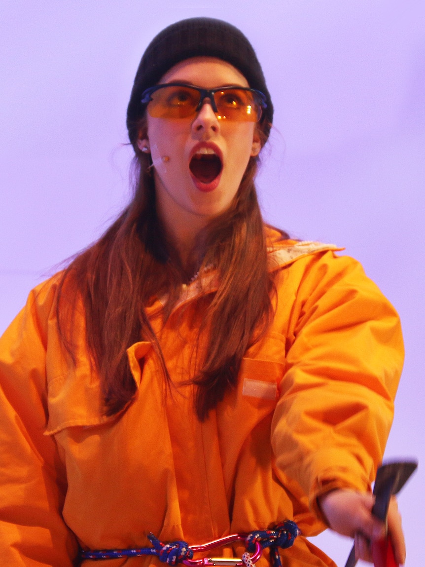 Birdie, played by Imogen Moore, at the media call for Antarctica.