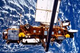 The Upper Atmosphere Research Satellite (UARS) is deployed by the Space Shuttle Discovery