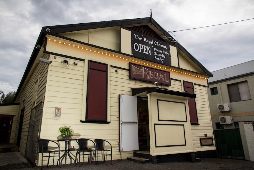 The exterior of the Regal Cinema.