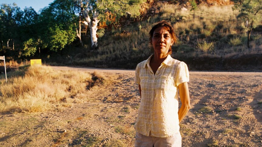 Gwen Sturt stands on her property at Wungu in the East Kimberley