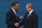 Tony Abbott and Vladimir Putin