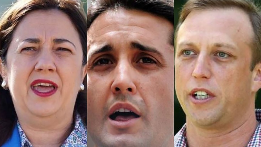 Composite image of Annastacia Palaszczuk, David Crisafulli and Steven Miles.