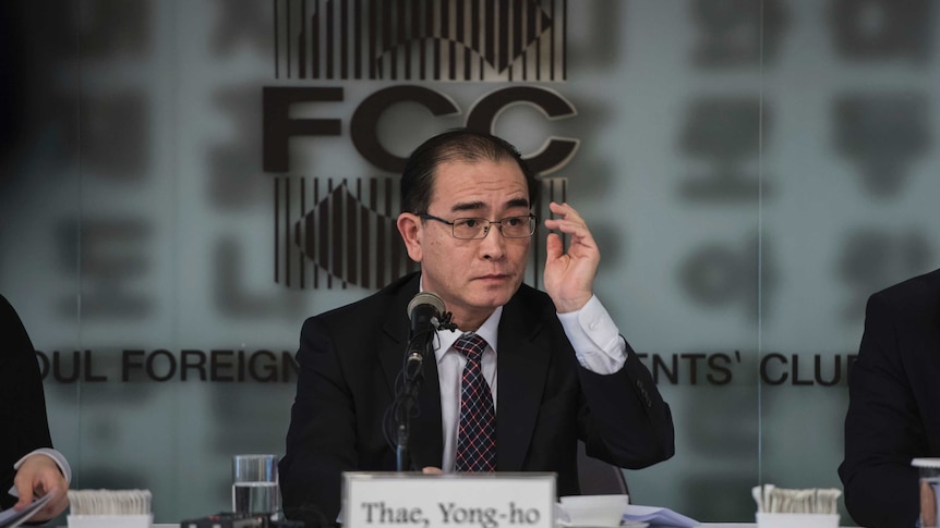 High level North Korean diplomat speaks five months after defecting to South