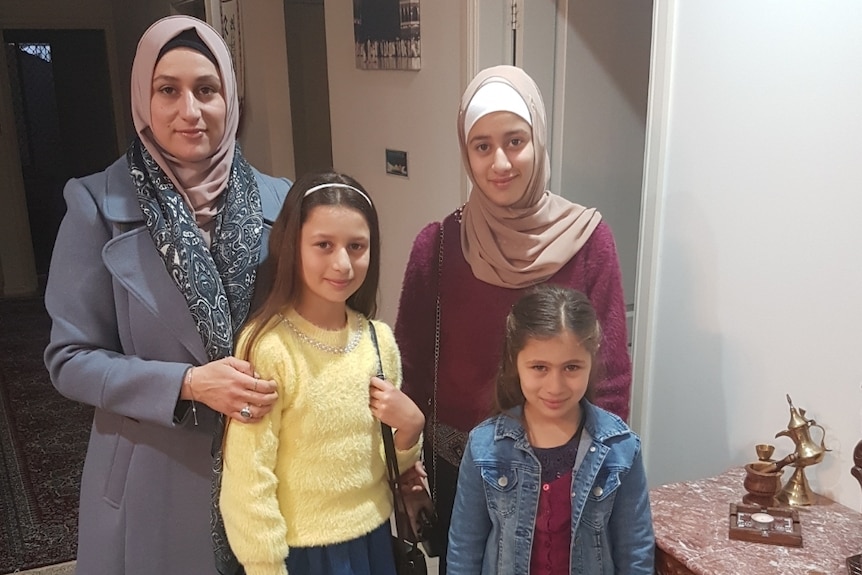 Ramia Abdo Sultan and family