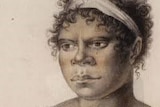 A drawing of a young Indigenous woman