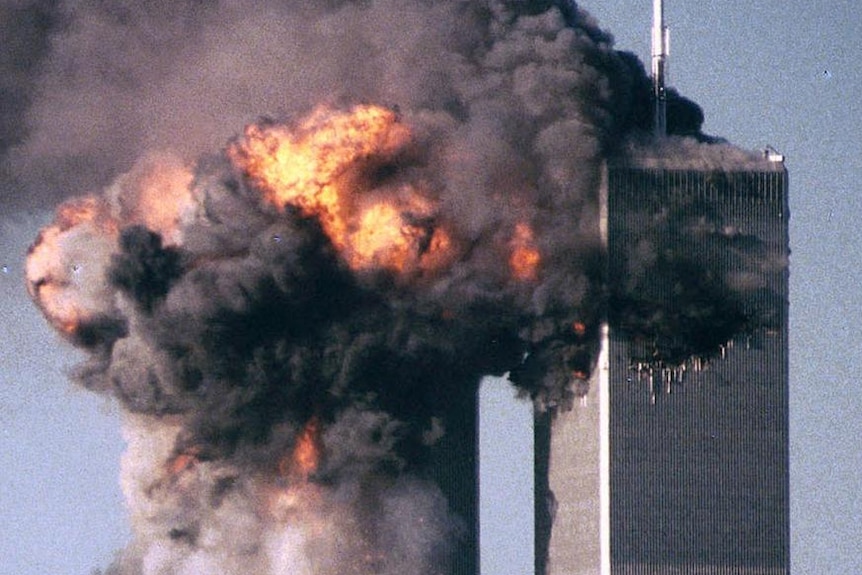 United Flight 175 crashes into the south tower of the World Trade Centre