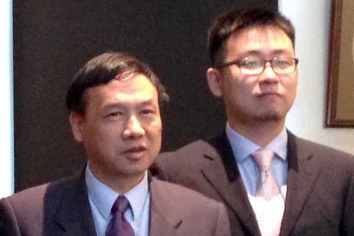 Dr Huang Qinguo, Perth's Chinese Consul-General, with dignitaries in Bunbury