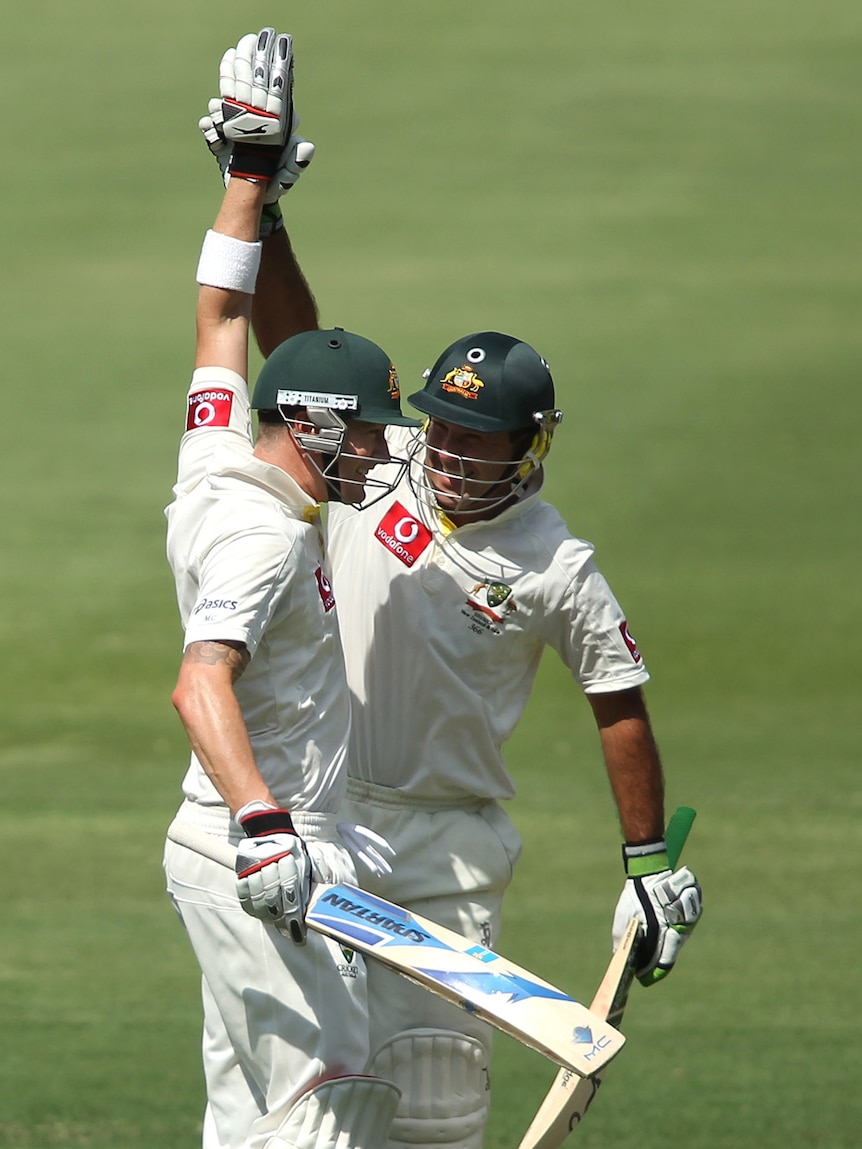 Clarke and Ponting celebrate twin tons