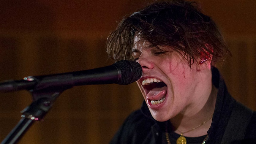 Yungblud performing at triple j for Like A Version