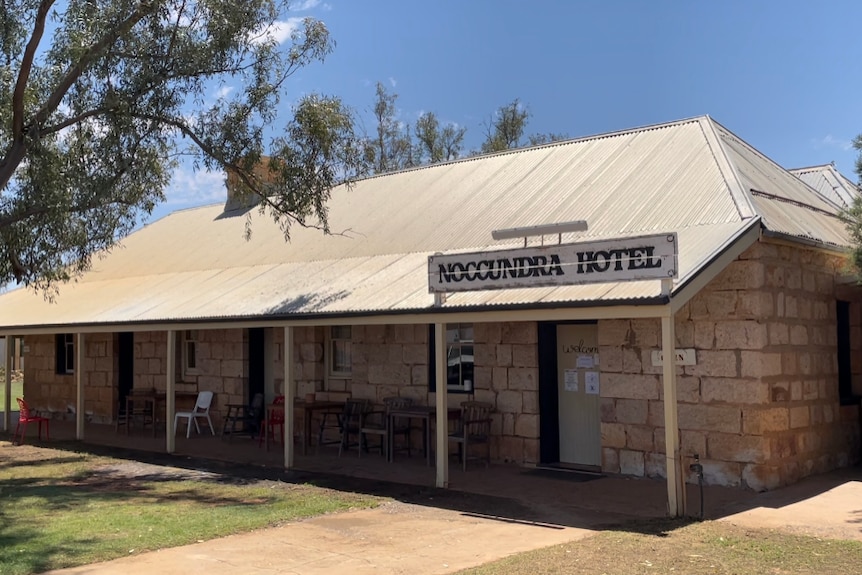 Outside view of a brick hotel